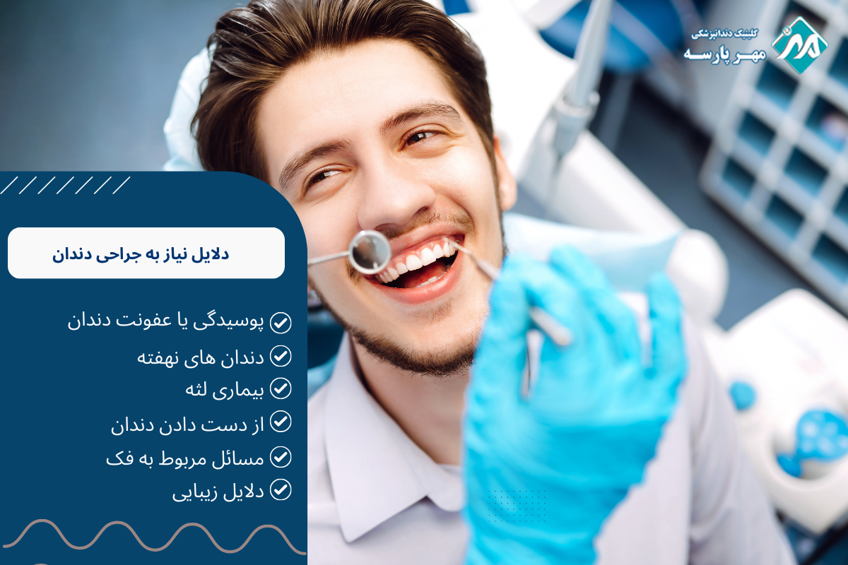 دلایل نیاز به جراحی دندان