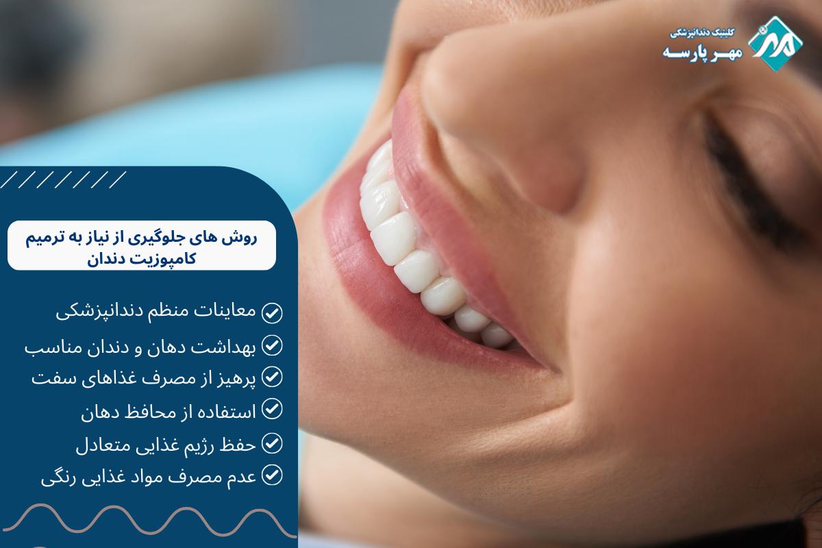 روش های جلوگیری از نیاز به ترمیم کامپوزیت دندان